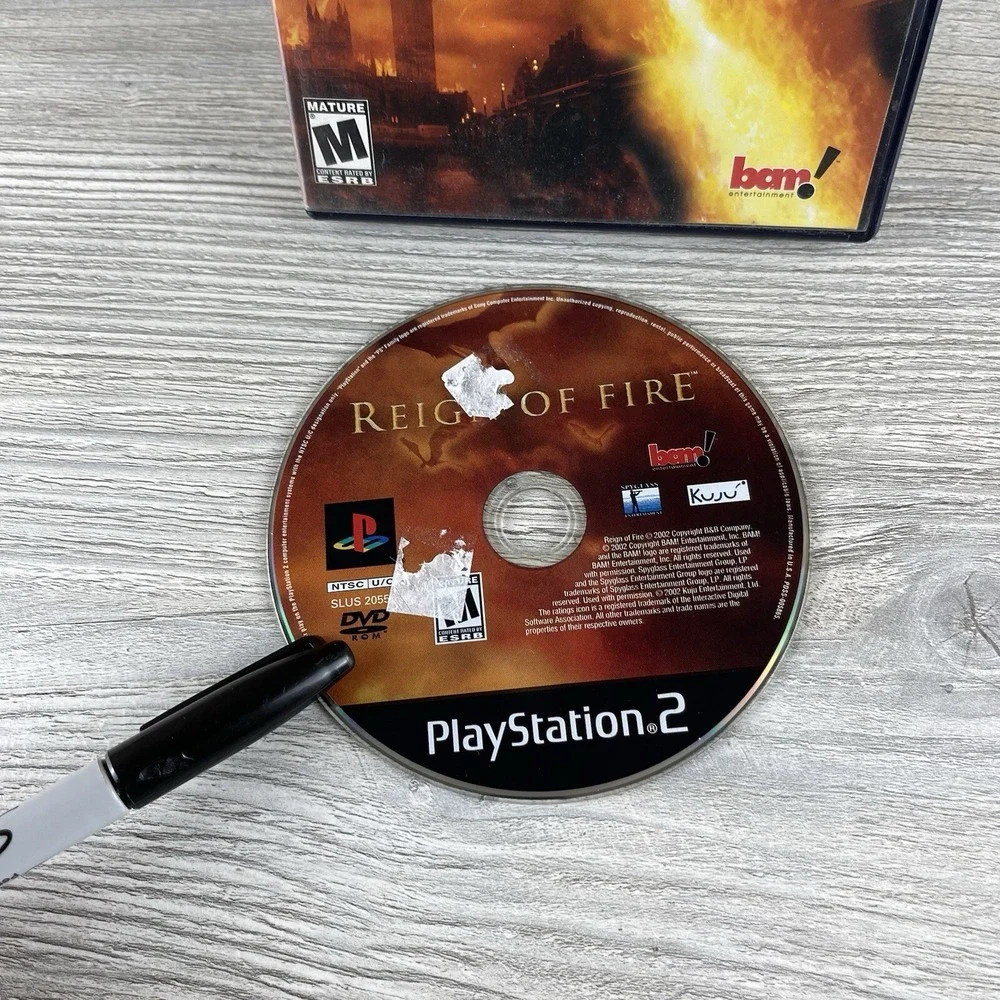 Reign of Fire PS2 Sony Playstation 2 Video Game Tested Working